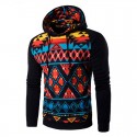 Hooded Male Youth Printed Geometrico Colored Hooded