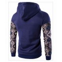 Hooded Acasalho Men's Casual Printed Abstract Vintage Casual