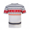 Shirt Men's V Cold White Knit Casual Fashion SWAG in Cotton