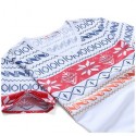 Shirt Men's V Cold White Knit Casual Fashion SWAG in Cotton