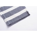 Bermuda Men's Striped Summer Gray and Blue Beach