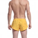 Short de Banho Masculino Curta Sexy Moda Praia Casual Verde e Amarelo