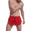 Short de Banho Masculino Curta Sexy Moda Praia Casual Vermelho