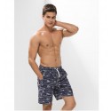 Bermuda Masculina Listrada Estampada Moda Praia Curto