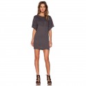 Dress Indian Short Dark Grey Vintage with Tassel