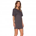 Dress Indian Short Dark Grey Vintage with Tassel