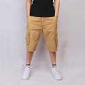 Men's Casual Military Loose Shorts with Wide Pockets on the Side