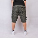 Men's Casual Military Loose Shorts with Wide Pockets on the Side