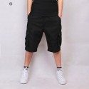 Men's Casual Military Loose Shorts with Wide Pockets on the Side