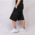 Men's Casual Military Loose Shorts with Wide Pockets on the Side