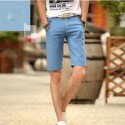 Bermuda Jeans para Homens Moda Casual Moda Urbana