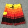 Men's Short Striped Fashion Style Beach Short Adjustable Fine Knit