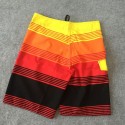 Men's Short Striped Fashion Style Beach Short Adjustable Fine Knit
