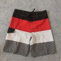 Men's Short Striped Fashion Style Beach Short Adjustable Fine Knit