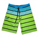 Men's Short Striped Fashion Style Beach Short Adjustable Fine Knit