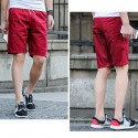 Men's Basic Bermuda Casual Short Solid Color Fine Knit