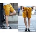 Men's Basic Bermuda Casual Short Solid Color Fine Knit