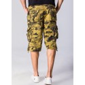 Short Masculino Estilo Militar Camuflagem Varios Bolsos