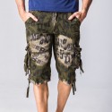 Men's Short Sleeve Printed Fashion Letters and Handbags