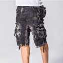 Men's Short Sleeve Printed Fashion Letters and Handbags