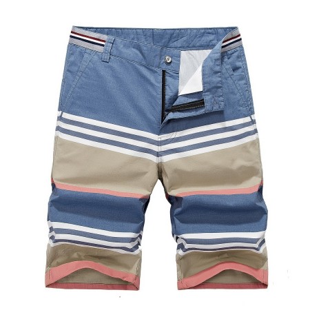 Short Casual Men's Casual Beach Striped Fashion