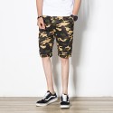 Masculino curto Camuflagem Militar Casual Colorido Moda Estilo