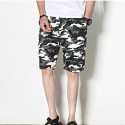 Masculino curto Camuflagem Militar Casual Colorido Moda Estilo