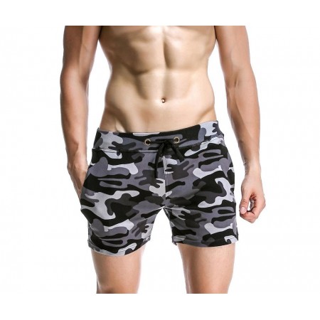 Short Casual Masculino Curto Estampado Camuflagem Moda Praia