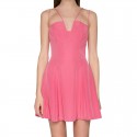 Pink Short Dress Women's Casual Summer Fashion