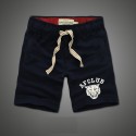 Short Curto Masculino Casual Academia Moletom Bordado