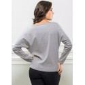Women's Blouse Long Sleeve Printed For Rock In Rio Gray Musical