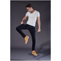 Calças Jeans Masculinas Preta Elástica Slim Moda Casual