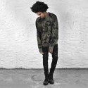 Black Slim Men's Slippery Fashion Skinny Pop Rocky Style Cute
