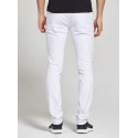 Calça Jeans Masculina Slim Fit Branca Jeans Rasgada Skinny