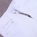 Slim Slim Jeans Scratch and Zipper Casual Men's Knee Zipper