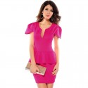 Elegant Dress Short Party and Social Work Female