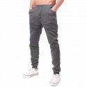 Calça Casual Masculina Cinza Treinos Academia com Bolsos