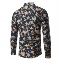 Stylish Men's Print Shirt Designs Long Sleeve Casual