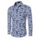 Camisa Estampada Floral MAsculina Moda Praia Estilo Férias Havaiana