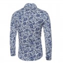 Camisa Estampada Floral MAsculina Moda Praia Estilo Férias Havaiana