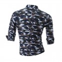 Camisa Masculina Camuflada Exercito Manga Longa Estampada