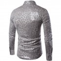 Camisa Masculina Gay Estampa Animal Tigresa Manga Longa Balada Luxo