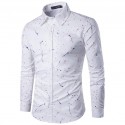 Men's Casual Shirt Smear Effect and Colorful Ink Splash