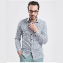 Floral Retro Men's Shirt Long Sleeve Button Beach Vintage Fashion