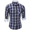 Camisa Xandrez Masculina Manga Longa Quadrilha Xadrz de Botão