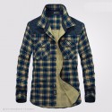 Men's Chess Lumberjack Shirt High-End Long Sleeve Jacket