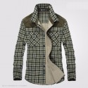 Men's Chess Lumberjack Shirt High-End Long Sleeve Jacket