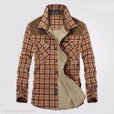 Men's Chess Lumberjack Shirt High-End Long Sleeve Jacket