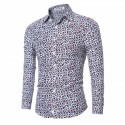 Men's Fashion Shirt Florida Long Sleeve Social Print