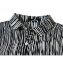 Men's Beach Shirt Blue Short Sleeve Printed Button MarCamisa